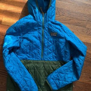 L.L. Bean colorblock Katahdin insulated pullover